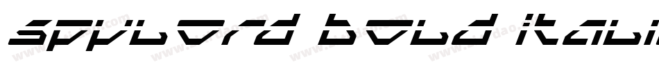 Spylord Bold Italic字体转换